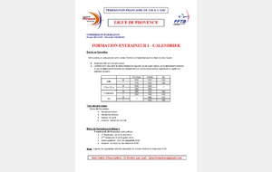 Formation entraîneur