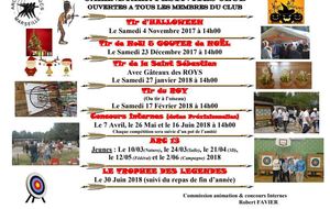 Nouveau calendrier des animations